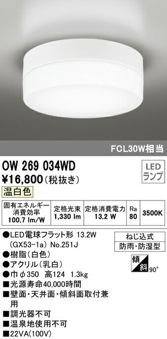 I[fbN OW269034WD GNXeA LED|[`Cg FCL30W F 񒲌 hJEh^ Ɩ pV[O oX[  ցEL Op ǖʁEVʁEXΖʎtp