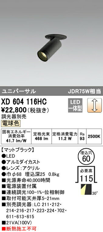 ǥå XD604116HC LEDեɥ󥹥ݥåȥ饤ȡʾ¡ MINIMUMʥߥ˥ޥ COB 60 ...