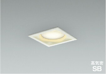 コイズミ AD1324W35 準耐火構造対応 LEDランプタイプ角型ダウンライト 埋込穴□100 高気密SB形 散光 白熱球60W相当 温白色 非調光 照明器具