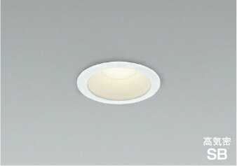 コイズミ AD7150W35 準耐火構造対応 LEDパネルダウンライト 埋込穴φ75 高気密SB形 ベースタイプ 散光 白熱球60W相当 温白色 調光可能 照明器具 防雨・防湿型