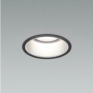 コイズミ照明 XU053508BM LEDエクステリアダウンライト X-Pro 埋込穴φ125 ベースタイプ 深型 シルバーコーン 防雨型 5500/4500lmクラス HID100W相当 55°配光 温白色 施設照明