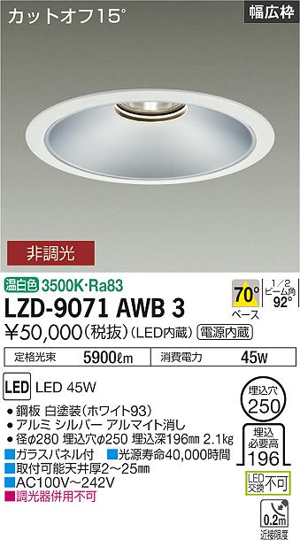 ŵ LZD-9071AWB3 LED١饤 250 5500饹 CDM-TP150W Ÿ¢ åȥ15 Сޥåȥ ˥塼 70۸  Ĵ ߾