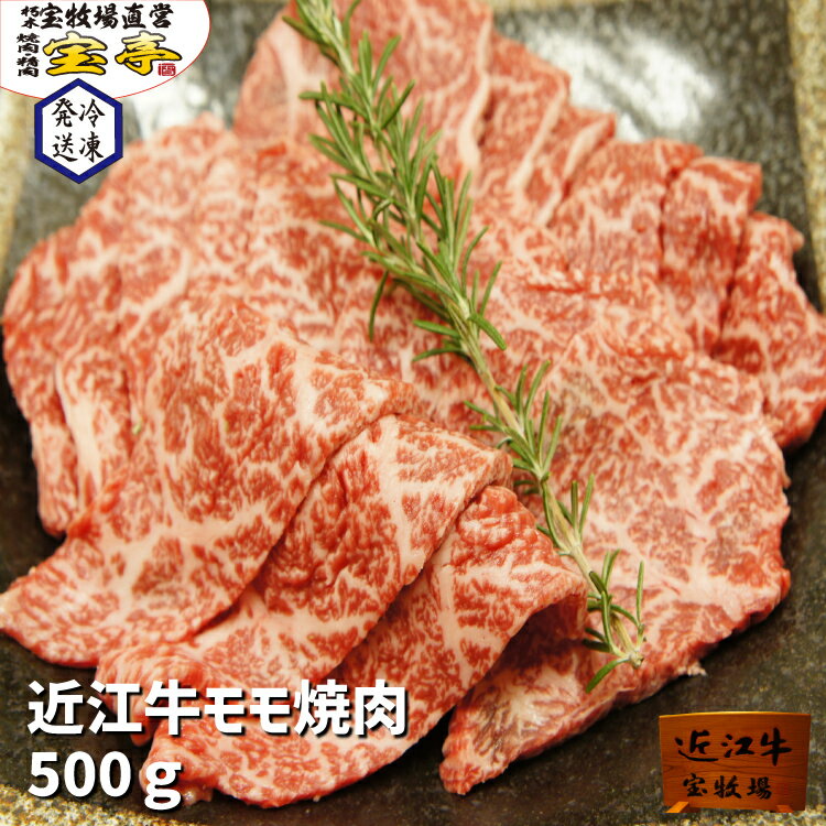 近江牛 牛もも肉 宝牧場 近江牛 特選 モモ 焼肉 500g 3人前～4人前 お中元 父の日 肉ギフト ギフト 贈答品 牛もも 高級焼き肉 黒毛和牛もも肉 和牛 牛肉 牛焼肉 赤身 もも肉 柔らかい モモ肉 産地直送 高級焼肉 焼き肉 贅沢 国産 冷凍肉 冷凍 赤身肉 プレゼント 贈り物 送料無料