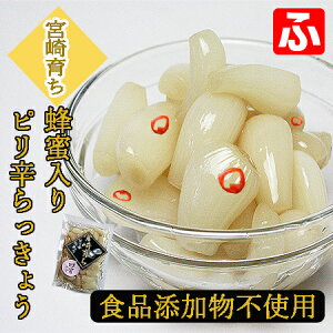 【九州育ち】蜂蜜入りピリ辛らっきょう（大薗漬物）130g×1袋〈旧宮崎育ち〉【送料無料】