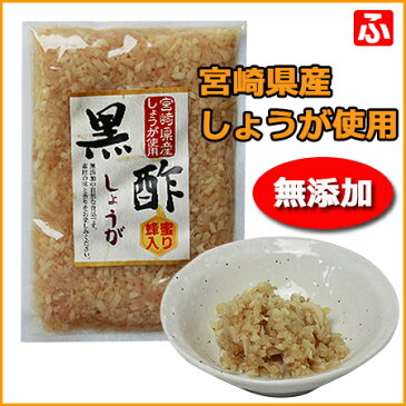 【無添加】黒酢しょうが(蜂蜜入り)130g×1袋(上沖産業)【送料無料】