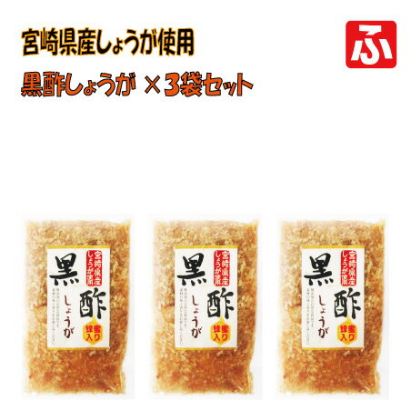 【無添加】黒酢しょうが 蜂蜜入り [上沖産業] 130g 3袋【送料無料】