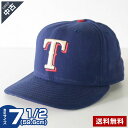 【中古】 メジャーリーグ NEW ERA 59FIFTY テキサスレンジャーズ キャップ ネイビー サイズ7 1/2 ビンテージ USA製 ニューエラ 古着◆135h36(4)