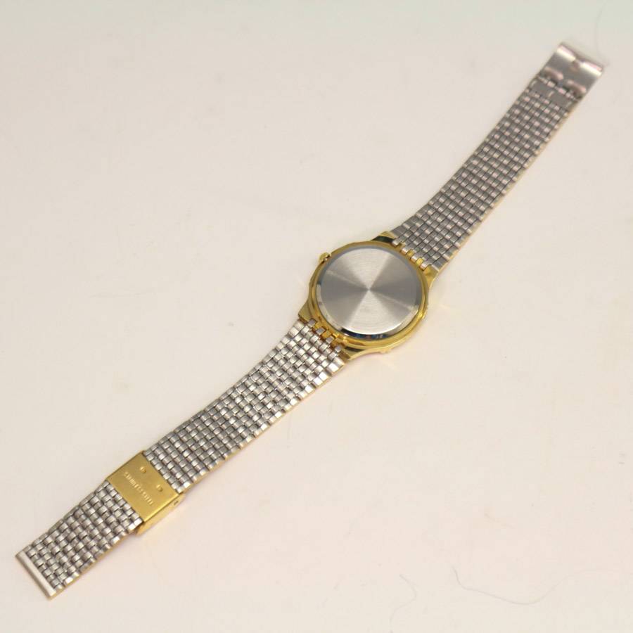 【中古】ROMARNI VALENTINO 1Pダイヤ入り クォーツ腕時計 ゴールド色 ロマーニバレンチノ 動作未確認◆252f19