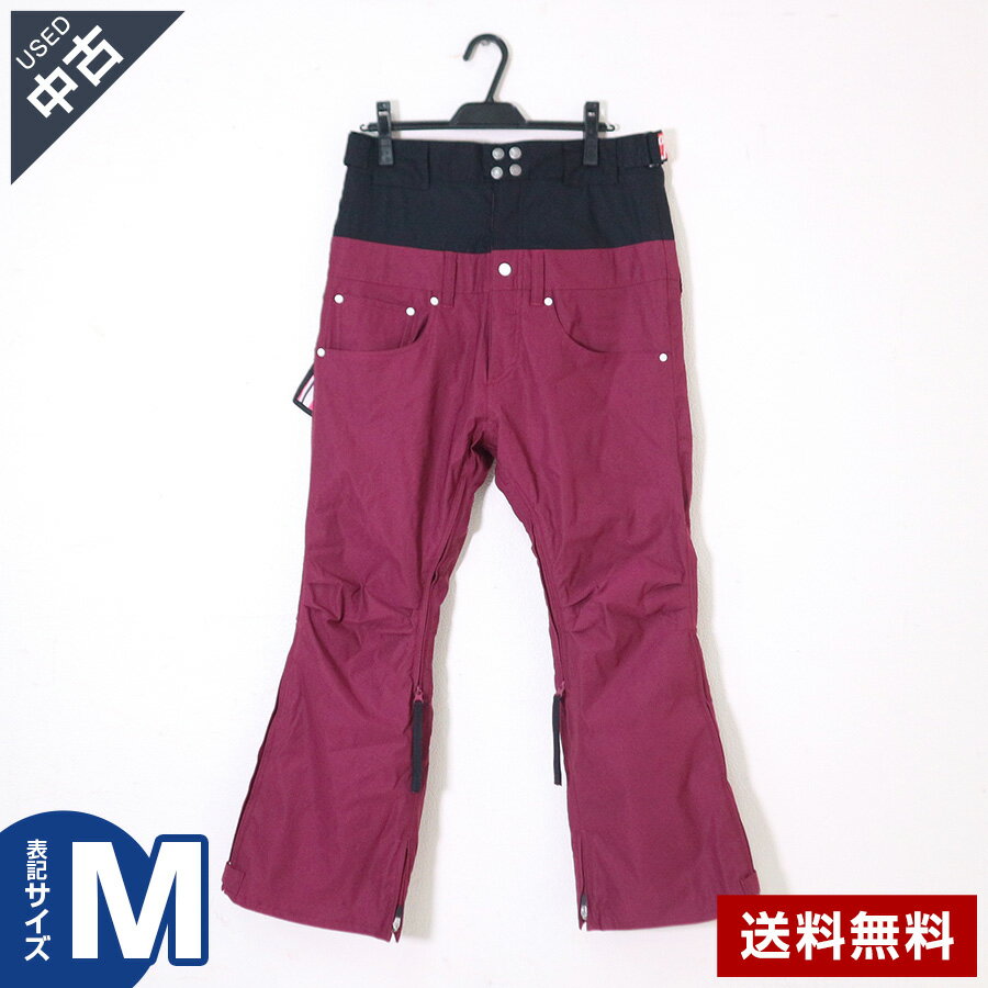 乐天商城 - 【中古】古着 airjust パンツ Mサイズ メンズ ピンク コインケース付き AIR-422P エアジャスト スノボウェアブランド◆268h23