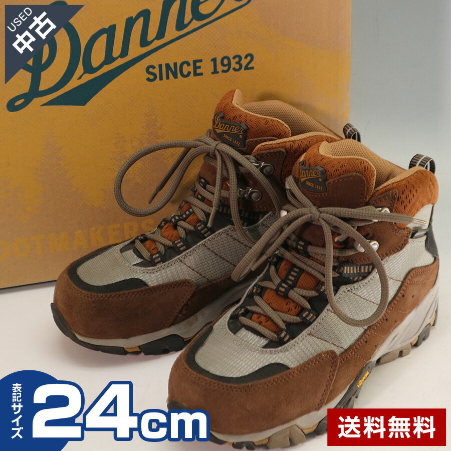 【中古】Danner ダナー デイハイカー3 トレッキングブーツ 24cm レディース ブラウン系◆351f14