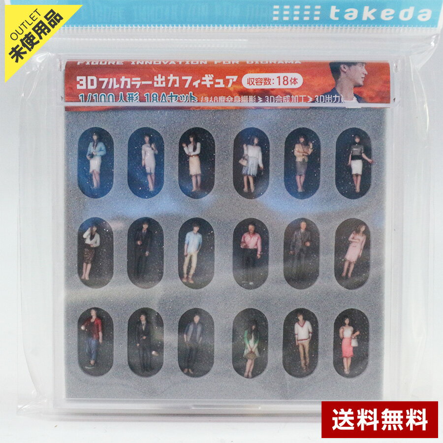 Rakuten - 【未使用品】 akeda タケダ ジオラマ人形 3Dカラー リアル フィギュア 18体セット 1/100 360度全身撮影 3Dフォトグラメトリ 建築模型 住宅模型 スケール模型 ミニチュア 人形 1:100 100分の一 設計 プレゼン 添景 部品 材料 素材 大容量 ◆413f04