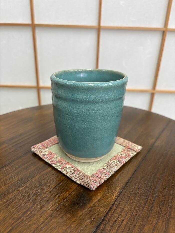 オリジナルブランド 天然い草 コースター 梅ピンク 2枚セット