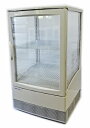 【中古】 パナソニック 4面ガラス 冷蔵ショーケース SMR-CZ65F 2019年製 / 卓上 タテ型 65L 厨房機器