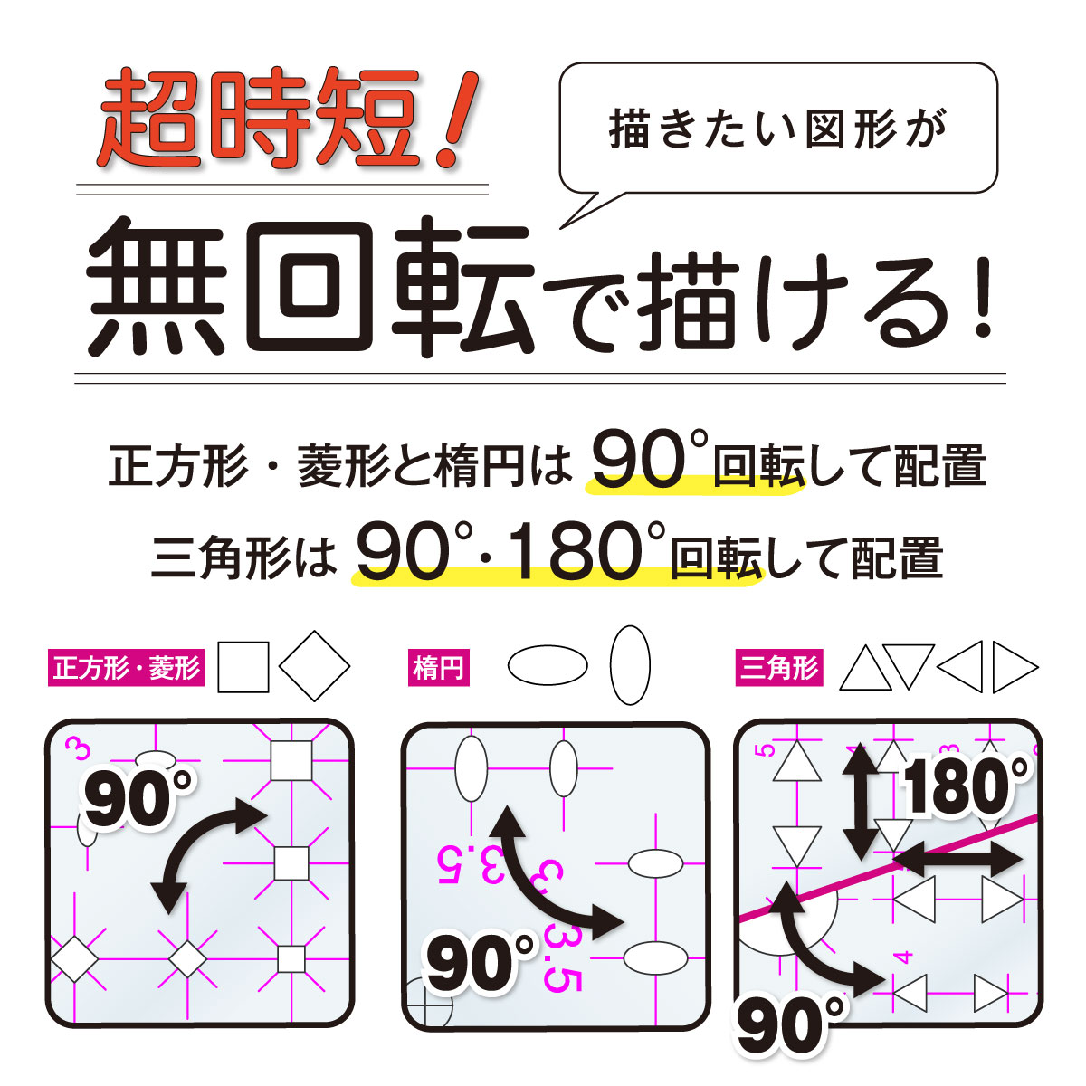 タカラ　製図マルチ定規　つまみ付　小　2mm厚　テンプレート　三角定規　設計製図　縮尺定規　勾配定規　建築設備士　建築士 2