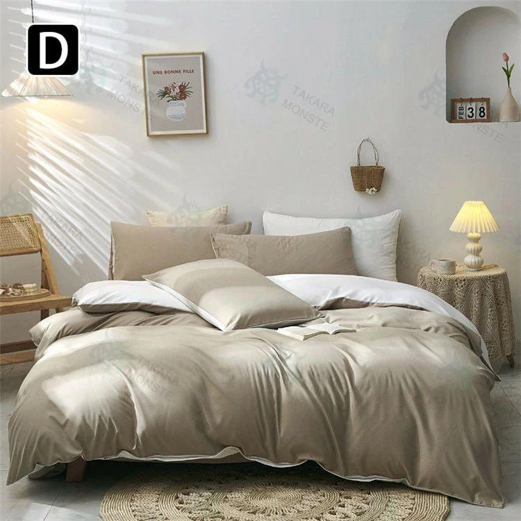 布団カバー 点セット ダブル 枕カバー おしゃれ 北欧 枕カバー あったか ベット ホテル仕様 選べる ツート 安心 清潔 掛け布団カバー 敷