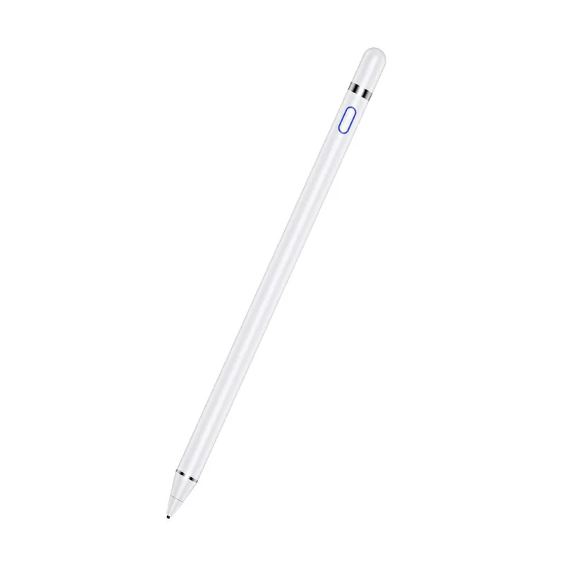 タッチペン スタイラスペン 極細 iPad/iPhone/Android スマートフォン タブレット対応 デジタルペン アイパッドペン 銅製ペン先 キャップ付き 高感度 ツムツム USB充電式 5分間自動オフ