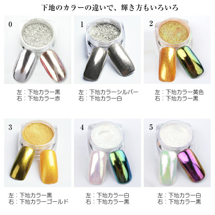 【パウダー】【メール便対応】ミラーパウダー　メタリックネイルパウダー　Sale