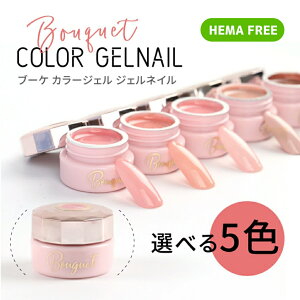 【10%OFFクーポン配布中】HEMA freeジェルネイル カラージェル 5個セット ブーケジェル 化粧品ジェル ソークオフジェル 選べる 3g 【メール便対応】ネイル トップジェル セルフネイル ネイルジェル ネイルアート ネイル用品 HEMAフリー