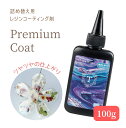 【50%OFFクーポン配布中】レジン コーティング液 A 100g 詰め替え用 プレミアム コート 刷毛付きボトル 大容量 レジン液 トップコート 艶だし 修復 【メール便対応】レジン 仕上げ 保護 透明