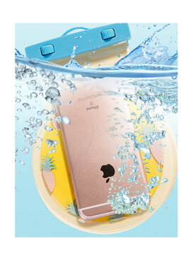 iPhone Galaxy waterproof case 防水ケース 防水パック フルーツ バナナ パイン キウイ ストロベリー オレンジ レモン スイカ 海 プール リゾート アウトドア フェス 旅行 スマホ スマートフォンケース スマホケース スマホカバー アイフォンケース