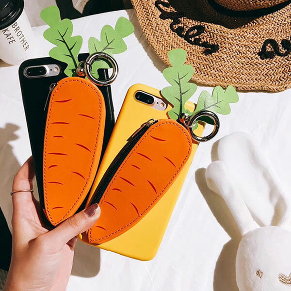 iPhone Case Carrot iPhoneケース 人参 にんじん ニンジン キャロット ポーチ 小物入れ キーリング 野菜 ベジタブル アイフォン X 8 7 6s 6 8プラス 7プラス 6sプラス 6プラス ブランド デザインケース スマートフォンケース スマホケース スマホカバー アイフォンケース