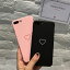 iPhone Case Heart Simple Black Pink iPhone ϡ ץ ֥å ԥ ݥ եXR Xs Max Xs X 8 7 6s 6 8 7 6s 6ץ饹 ֥ ǥ󥱡 ޡȥե󥱡 ޥۥ ޥۥС ե󥱡