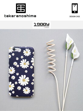 1988y iPhone design case Marguerite iPhoneケース 花柄 マーガレット フラワー 紺 花 アイフォン X 8 7 6s 6 8プラス 7プラス 6sプラス 6プラス ブランド デザインケース スマートフォンケース スマホケース スマホカバー アイフォンケース