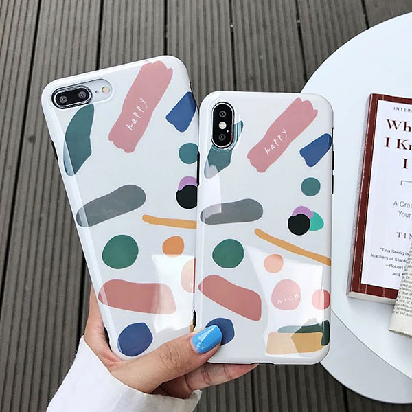 iPhone Design Case Drawing iPhone ケース ドローイング インク ペイント 絵の具 エノグ 美術 お絵かき アイフォンXR Xs Max Xs X 8 7 8 7プラス ブランド デザイン スマートフォン スマホケース スマホカバー アイフォンケース