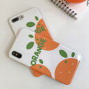 iPhone Design Case Orange TPU iPhone ケース 