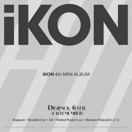 【5/10 韓国発売】【予約販売】【6種 選択】iKON アイコン 4TH MINI ALBUM【FLASHBACK】DIGIPACK VER. 4集 ミニ アルバム 韓国音楽チャート反映 YG【送料無料】