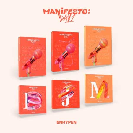 【7/5 韓国発売】【予約販売】【6種セット】ENHYPEN エンハイプン【MANIFESTO : DAY 1】【MANIFESTO : DAY 1 (ENGENE ver.) 】ヒスン ジェイ ジェイク ソンフン ソヌ ジョンウォン ニキ アルバム ボーイズグループ CJ 韓国音楽【送料無料】