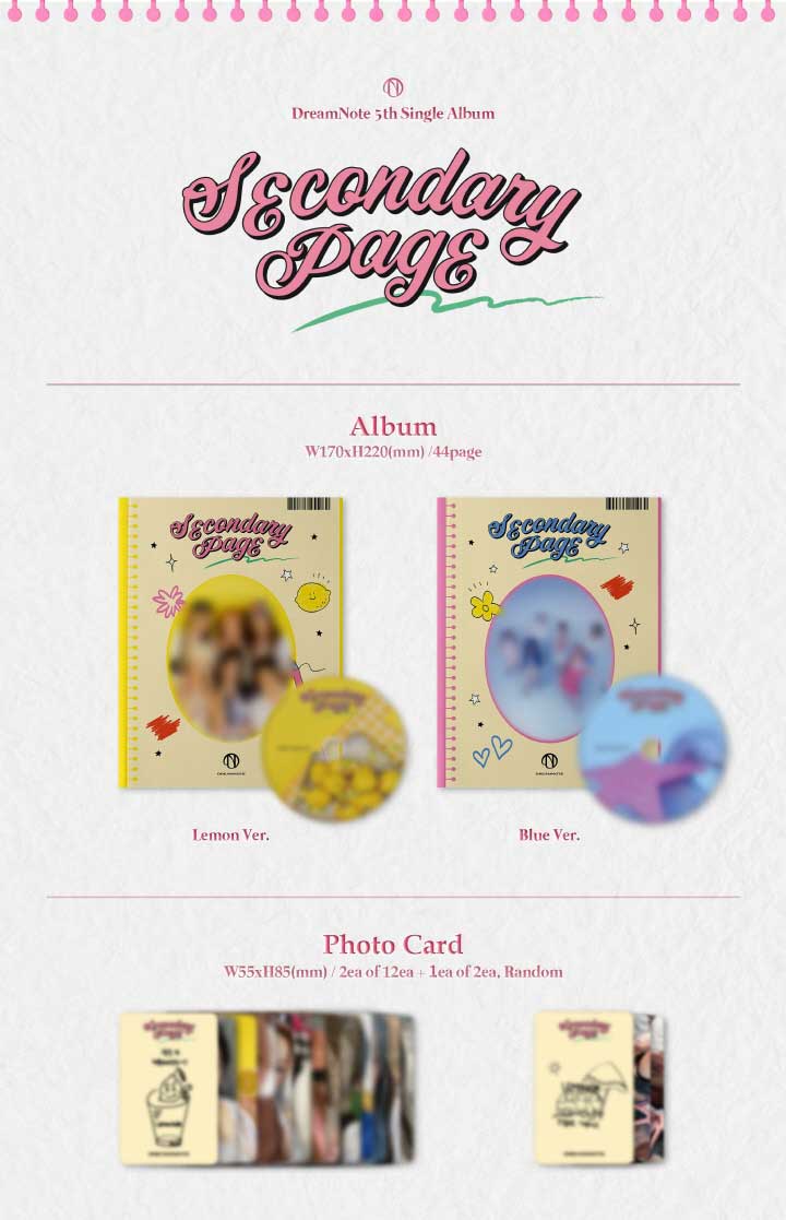 【4/13 韓国発売】【予約】【2種セット】【初回限定ポスターなしCDのみ】DREAMNOTE...
