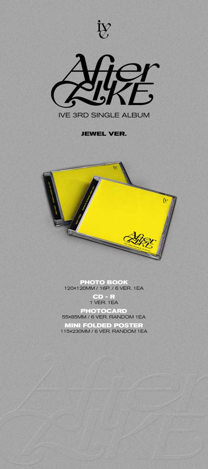 【8/22 韓国発売】【予約販売】IVE アイヴ 3RD SINGLE ALBUM 【After Like】Jewel Ver. 限定版 3集 シングル アルバム 元 IZONE 韓国音楽 STARSHIP【送料無料】