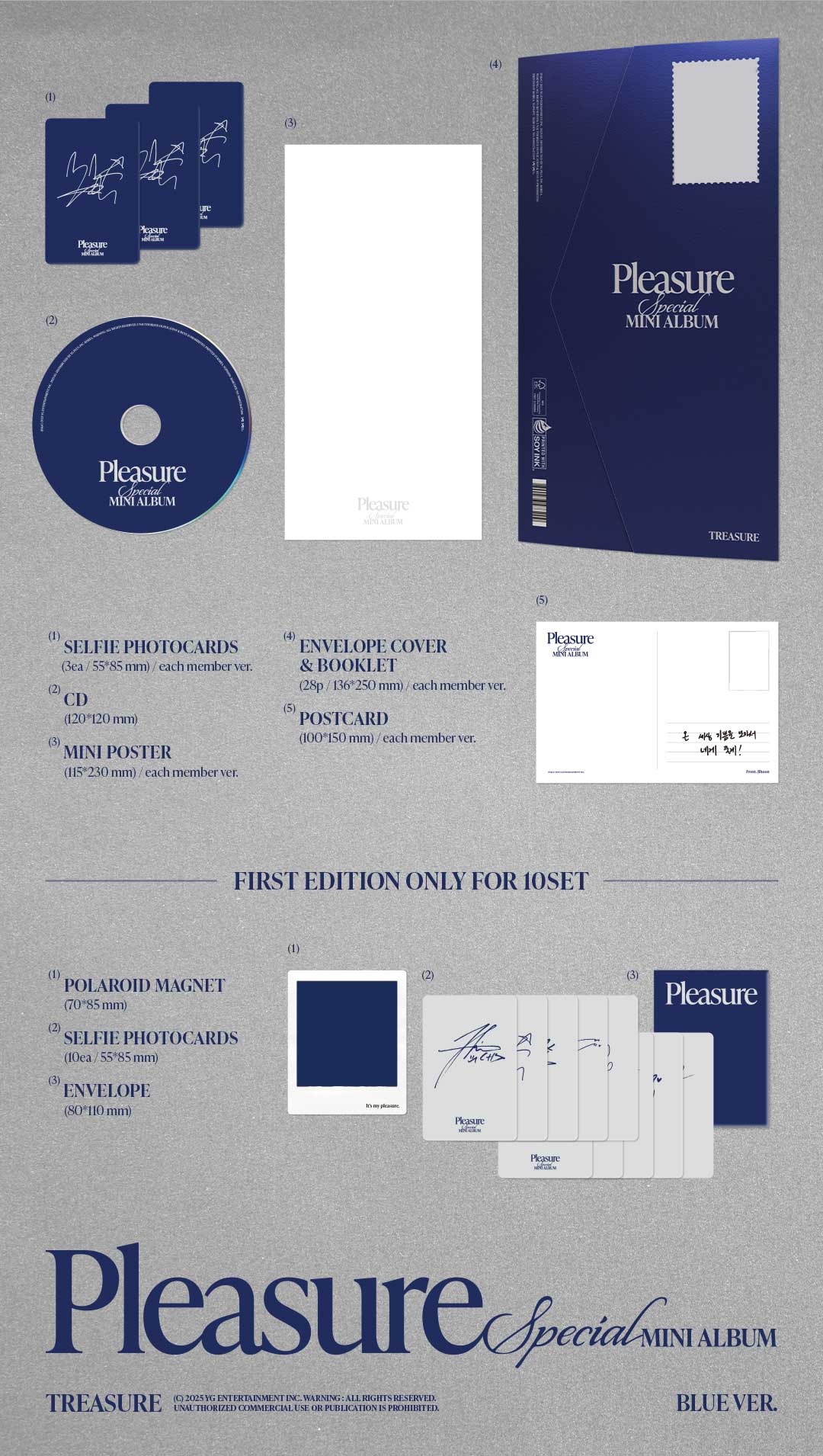 【2025/3/7 韓国発売】【予約】TREASURE トレジャー SPECIAL MINI ALBUM 【PLEASUR...