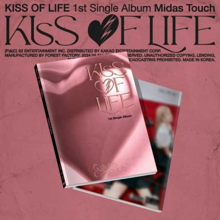 【2024/4/4 韓国発売】予約【初回限定ポスターなしCDのみ】KISS OF LIFE キス オブ ライフ 1ST SINGLE ALBUM【Midas Touch】Photobook Ver. 1集 シングル アルバム JULIE ジュリー NATTY ナッティ BELLE ベル HANEUL ハヌル 韓国音楽チャート反映 送料無料 日本国内発送