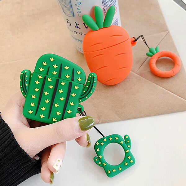 AirPods Cactus Carrot Case エアー