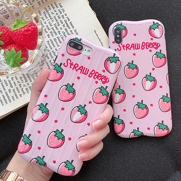 iPhone design case Strawberry Travel Case iPhone ケース ストロベリー トラベル ケース いちご 苺 旅行 スーツケース キャリーバッグ ユニーク 可愛い 韓国 ファッション ブランド デザイン スマートフォン スマホケース スマホカバー アイフォンケース