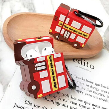 AirPods Bus Silicone Rubber Case エアーポッズ バス 旅行 トラベル シリコーン ゴム ケース エアーポッズ エアポッズ ストラップ リング 海外 輸入 韓国 ファッション 立体的 可愛い ユニーク アイフォン デザインケース エアーポッズケース エアーポッズカバー