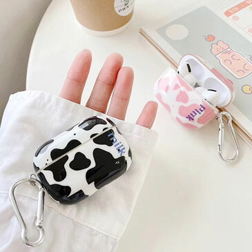 AirPods Pro Milk Cow Pattern Case 乳牛 パターン エアーポッズ ミルク 牛乳 牛 ウシ ドローイング お絵かき TPU エアーポッズ エアポッズ ストラップ リング 海外 輸入 韓国 可愛い ユニーク アイフォン デザインケース エアーポッズケース エアーポッズカバー
