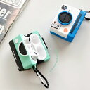 AirPods Pro Instant Camera Case インスタント カメラ ポラロイド 写真機 テレビカメラ インスタグラム 写真 フィルム 面白い ユニーク キャラクター エアポッズ ストラップ ファッション 立体的 可愛い アイフォン デザインケース エアーポッズケース エアーポッズカバー