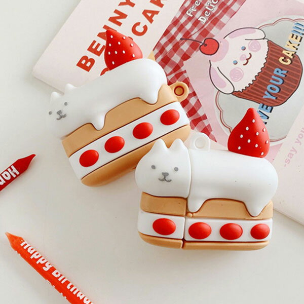 AirPods Cat Strawberry Cake Ca