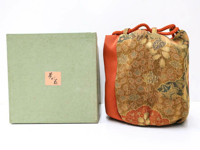 楽天スーパーセール最大半額【中古】【着物】和装小物 巾着 辻ヶ花柄 箱付 r7w01-89【リサイクル】宝の山
