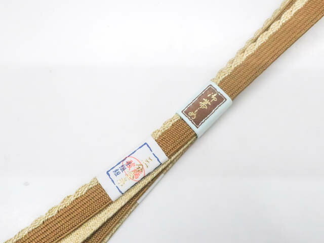 【中古】【着物】和装小物　帯締め　新品　三分金糸　平組　手組　未使用品　r7w02-713【リサイクル】宝の山