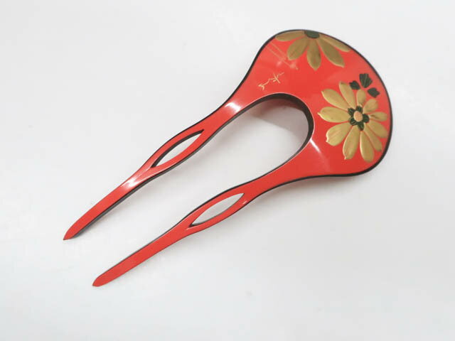 お買い物マラソンセール最大70%OFF【中古】【着物】和装小物　簪　金彩　作家物　花文　r7w03-1084【リサイクル】宝の山