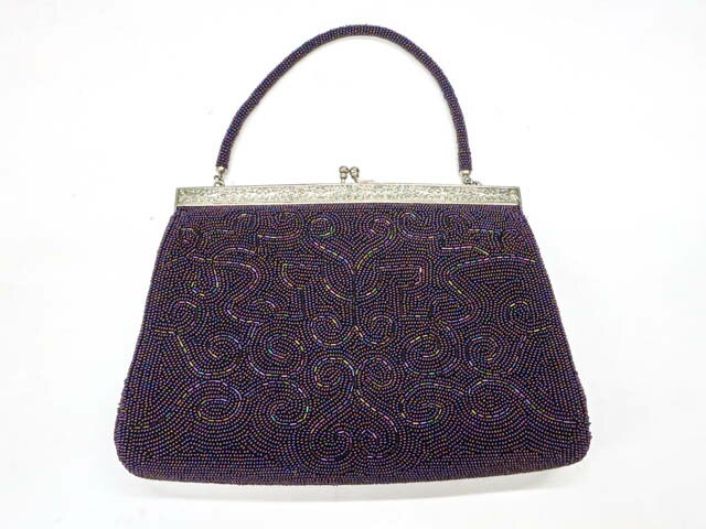 お買い物マラソンセール最大70%OFF【中古】リサイクル着物 アンティーク 和装小物 ビーズバッグ kyo7w06-519【リサイクル】宝の山