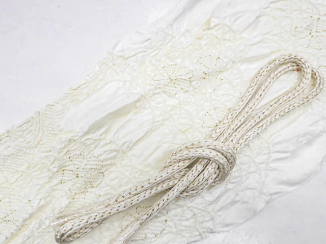 お買い物マラソンセール最大70%OFF【中古】リサイクル着物 和装小物 帯締め帯揚げセット 礼装用 丸組 絞り 金糸 帯締 帯揚 kyo7w07-697【リサイクル】宝の山