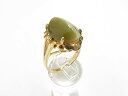 【中古】アクセサリー 指輪 18k ネフライトキャッツアイ 19号鑑別書付 kyo7w06-612【リサイクル】宝の山