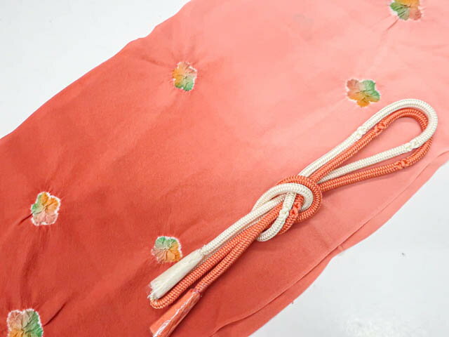 お買い物マラソンセール最大70%OFF【中古】リサイクル着物 和装小物 帯締め帯揚げセット 丸組 絞り 花文 帯締 帯揚 kyo7w07-765【リサイクル】宝の山