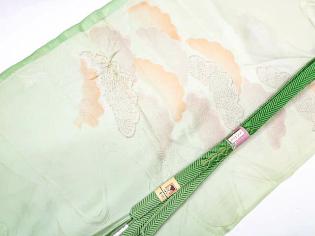 【中古】リサイクル着物 和装小物 帯揚げ帯締めセット 帯揚 帯締 縫取 平組 金糸 kyo7w08-1047【リサイクル】宝の山