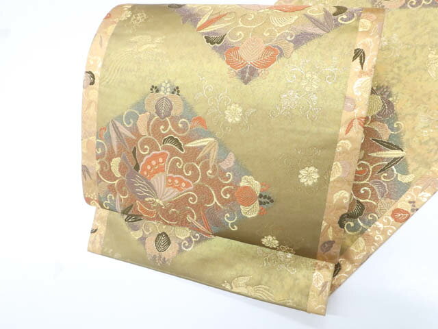 Rakuten - 【中古】袋帯 六通柄 蝶 金糸 正絹 美品 kyo7b10-306【リサイクル】宝の山